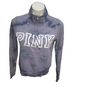 PINK Victoria Secret VS Womens Sweatshirt Purple Tie Dyed Small Petite